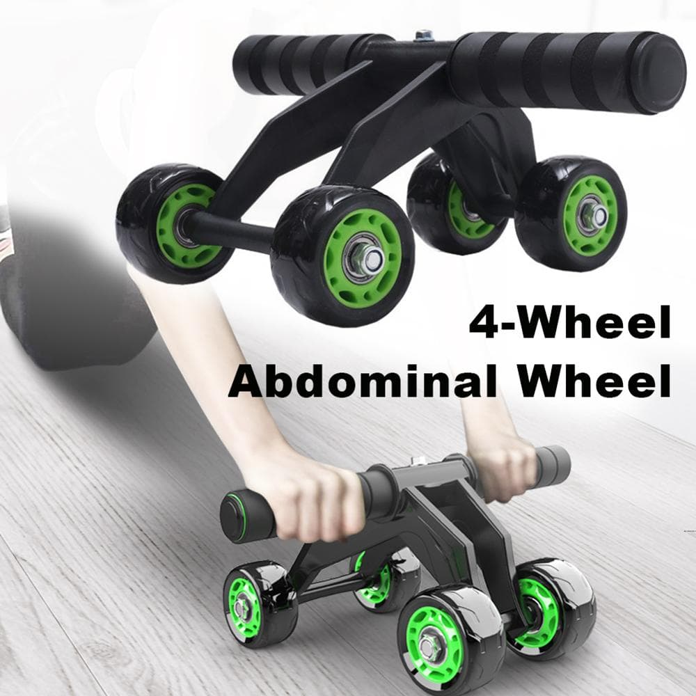Rodillo Abdominal de 4 Ruedas para Ejercicio