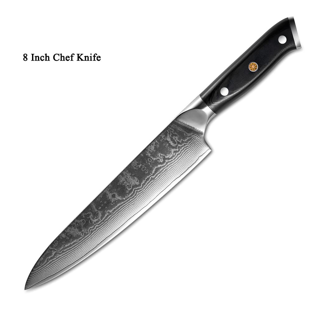 Cuchillo de Acero Damasco Japonés