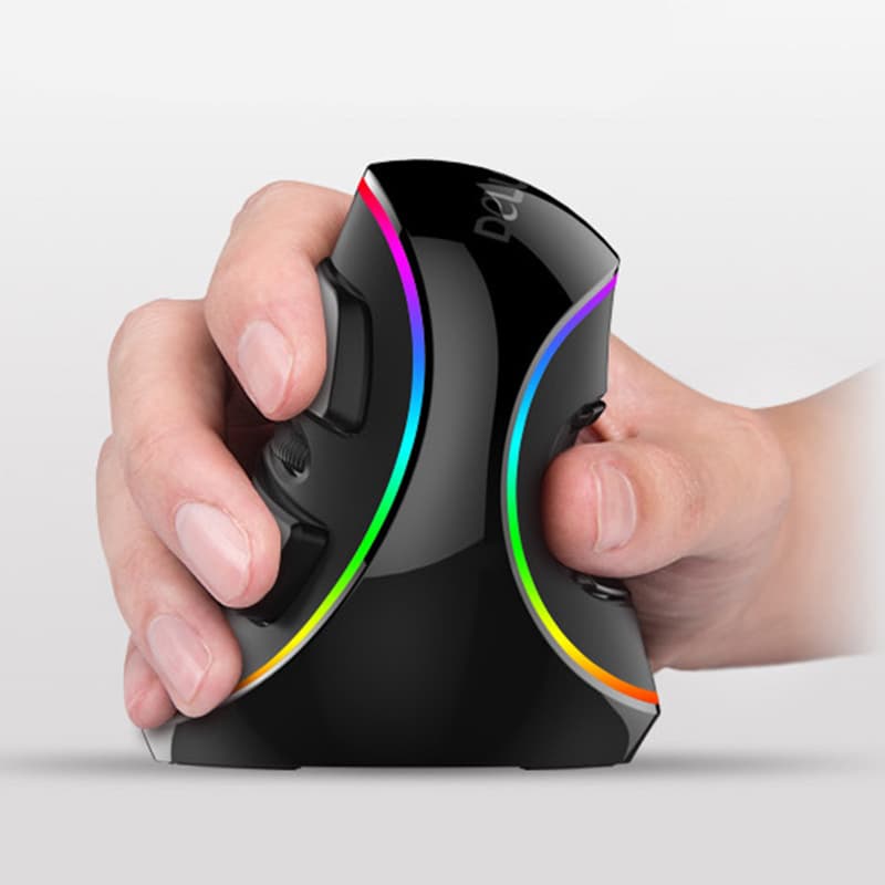 Ratón Ergonómico Vertical RGB con Cable