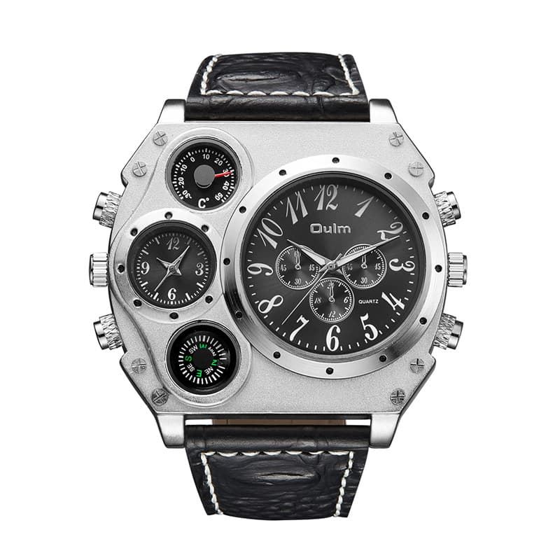 Reloj de Cuarzo Dual Time Zone para Hombre