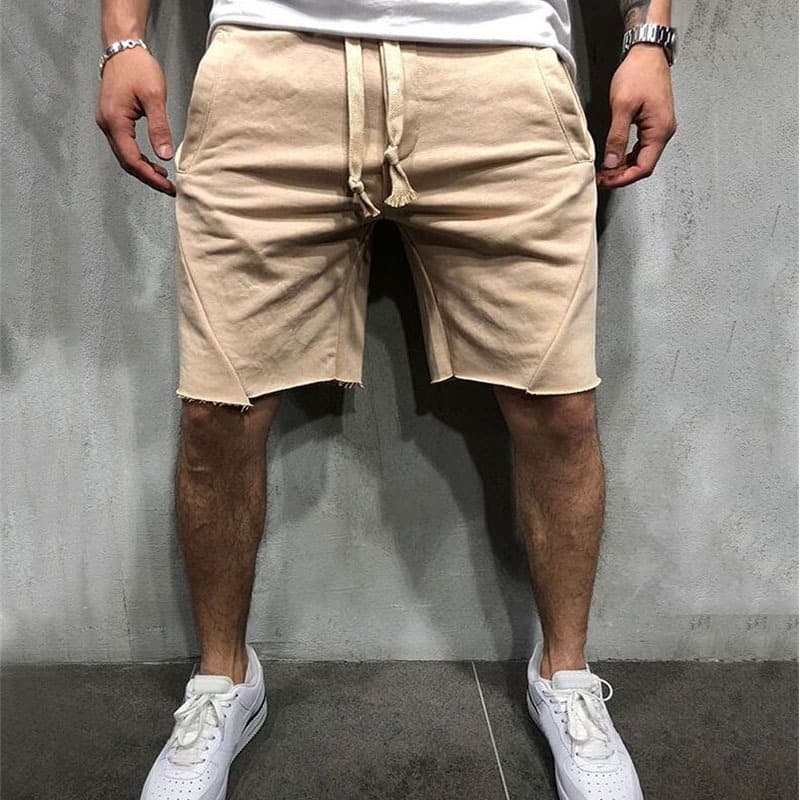 Pantalones cortos deportivos para hombre gris