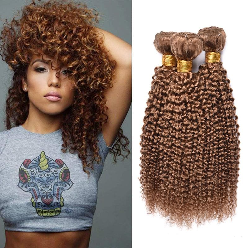 Peluca de Cabello Humano Ondas Rizadas