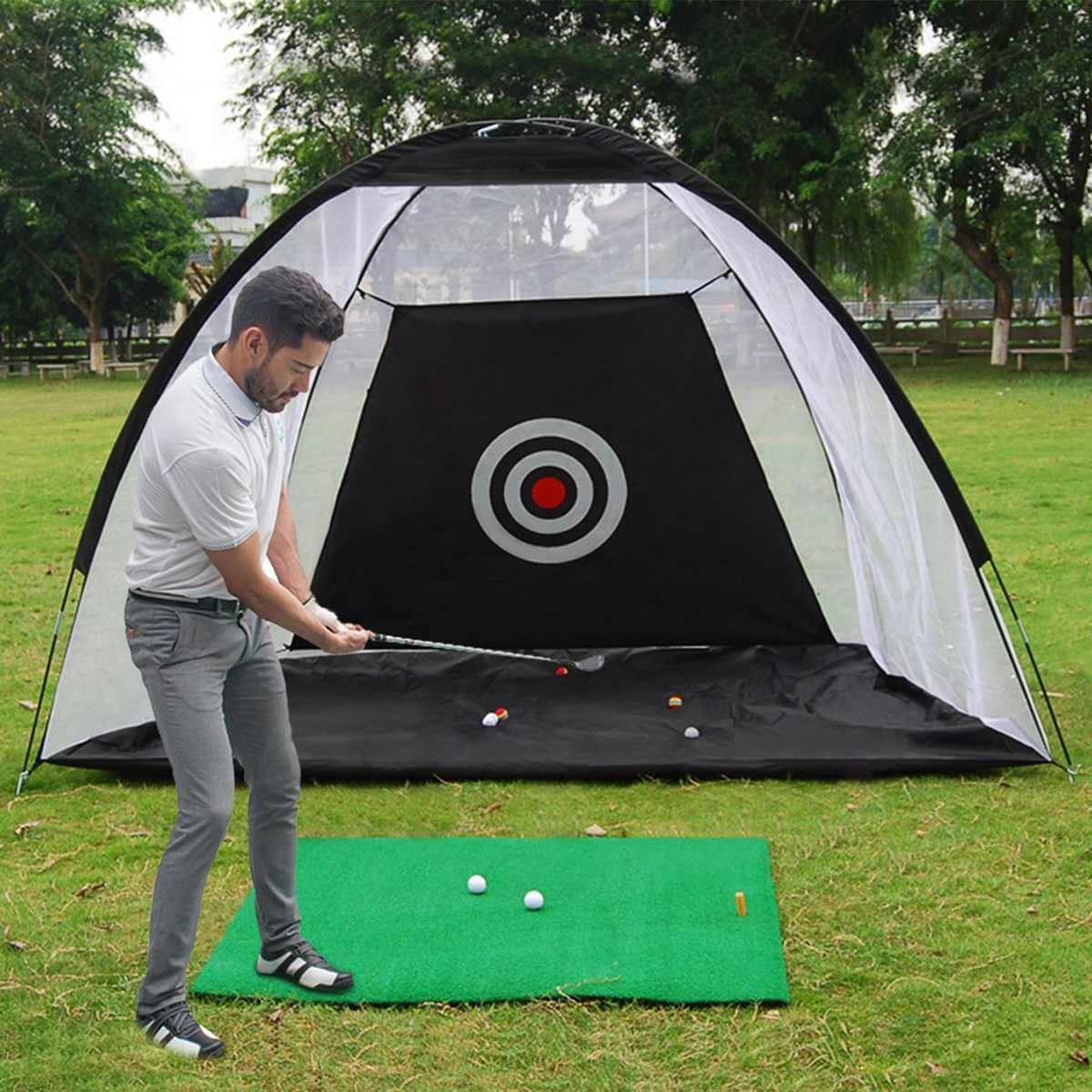 Red de Práctica Golf con Tienda Protectora
