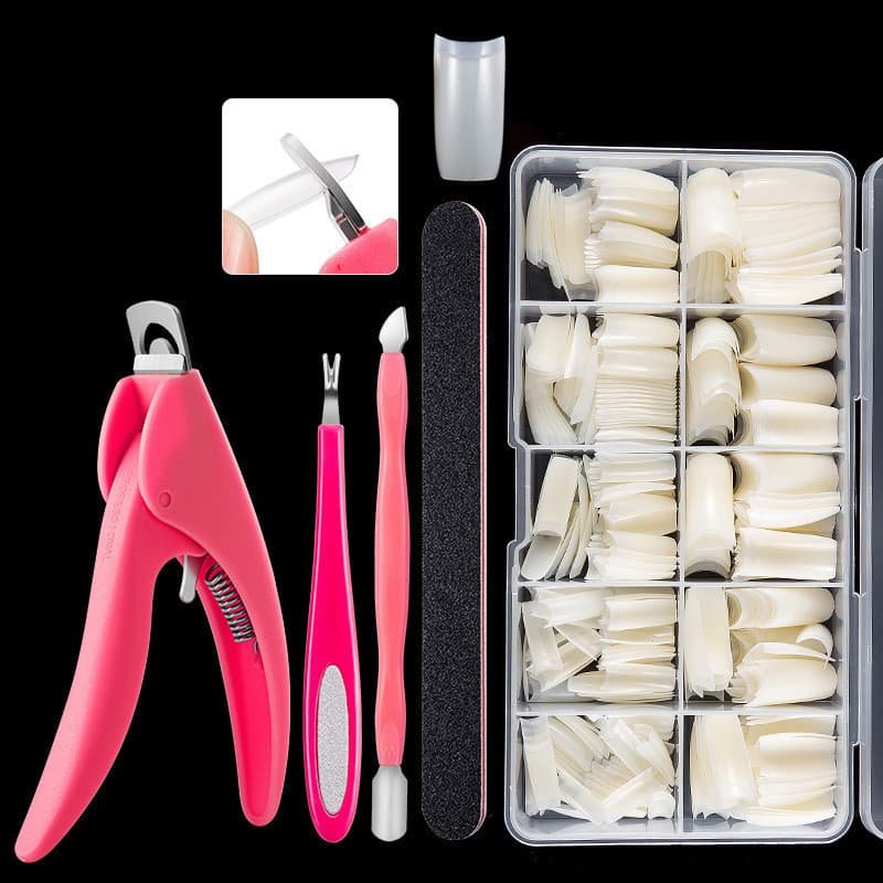 500 Uñas Francesas Postizas