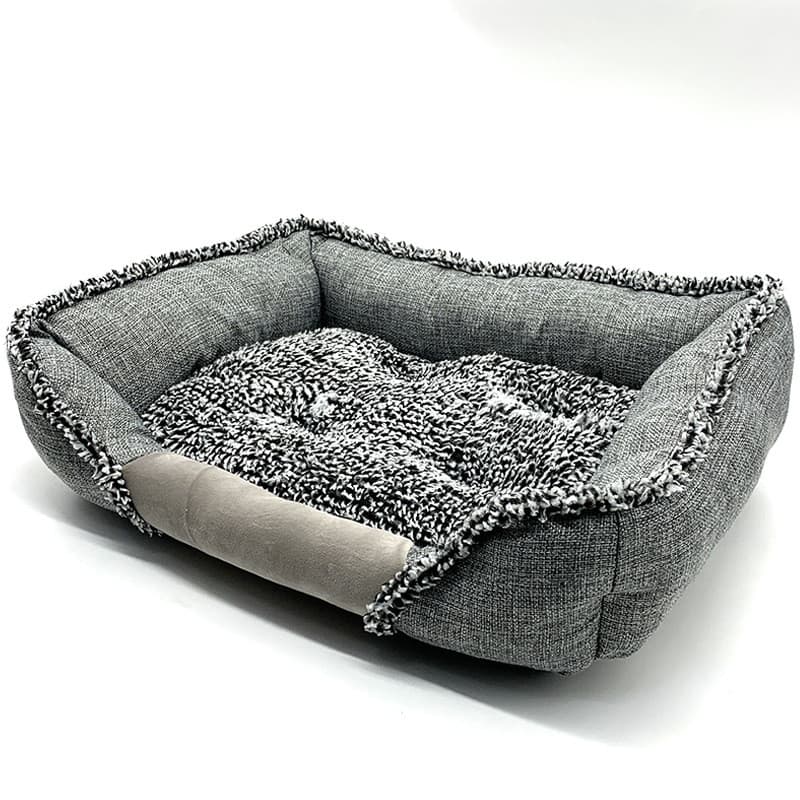Cama para mascotas con cojín extraíble y lavable