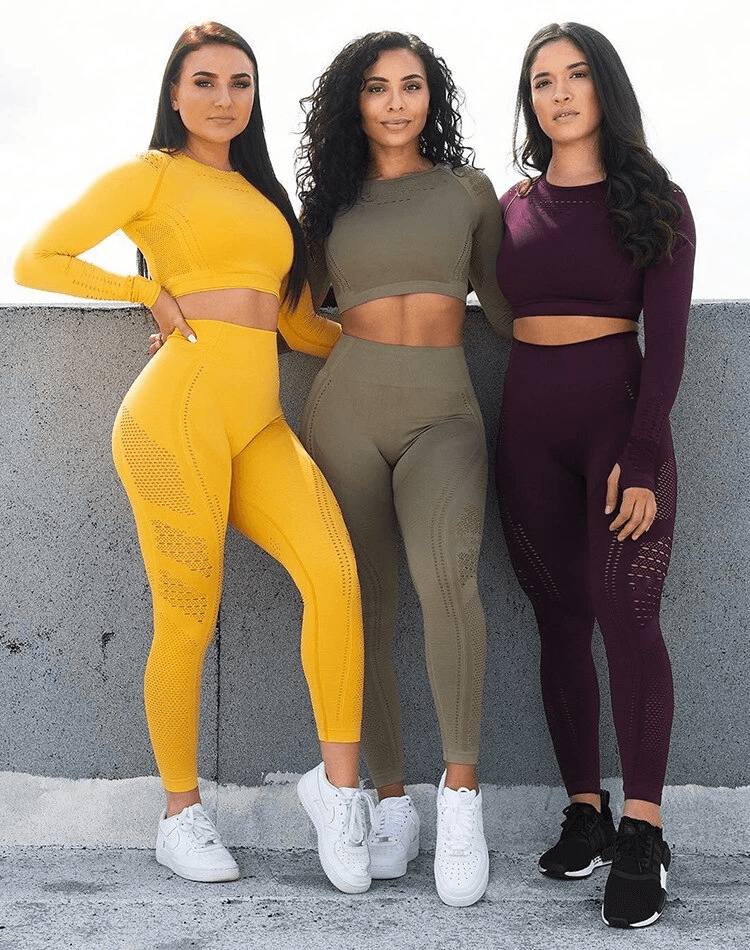Conjunto de yoga sin costuras