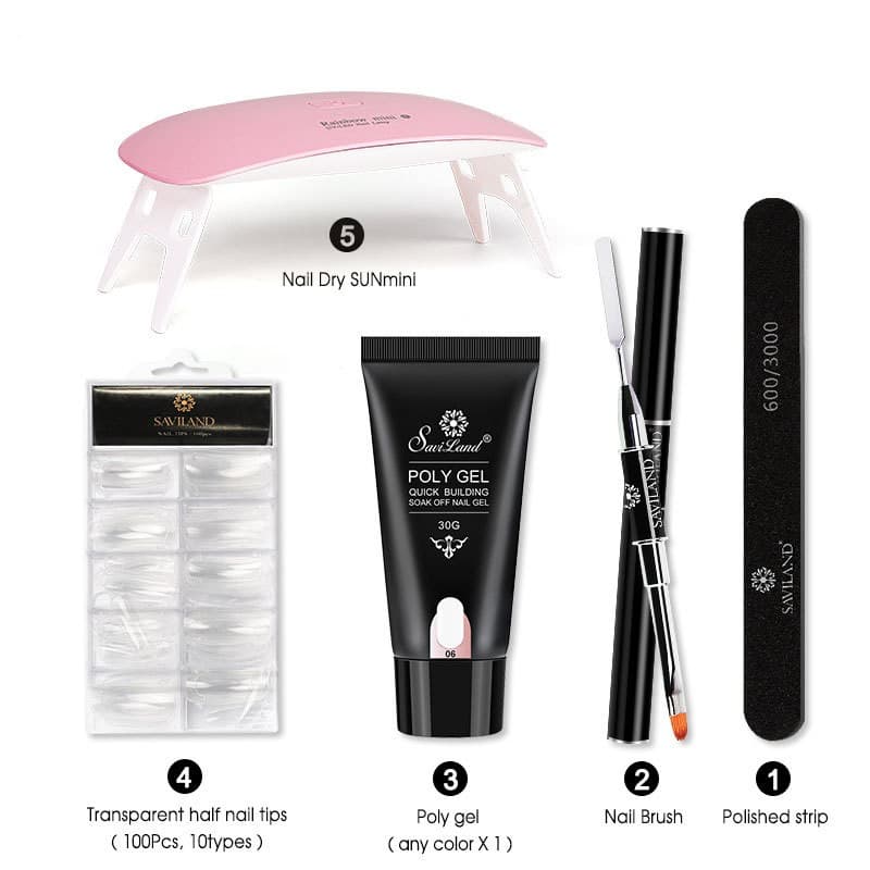Set de Gel de Uñas Crystal Quick Extension