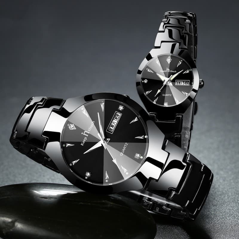 Reloj de pareja luminoso con calendario