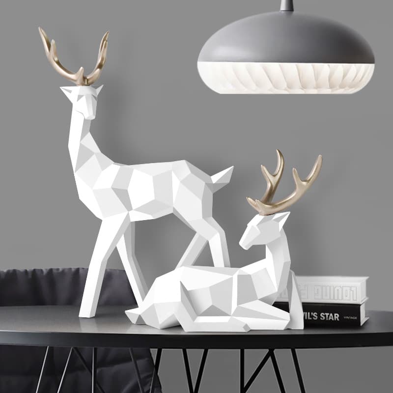 Escultura de Ciervo en Resina para Decoración