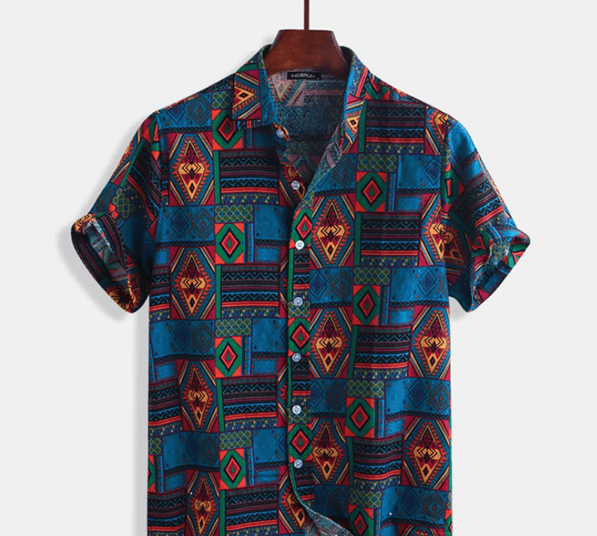 Camisa Playa Estampada para Hombre