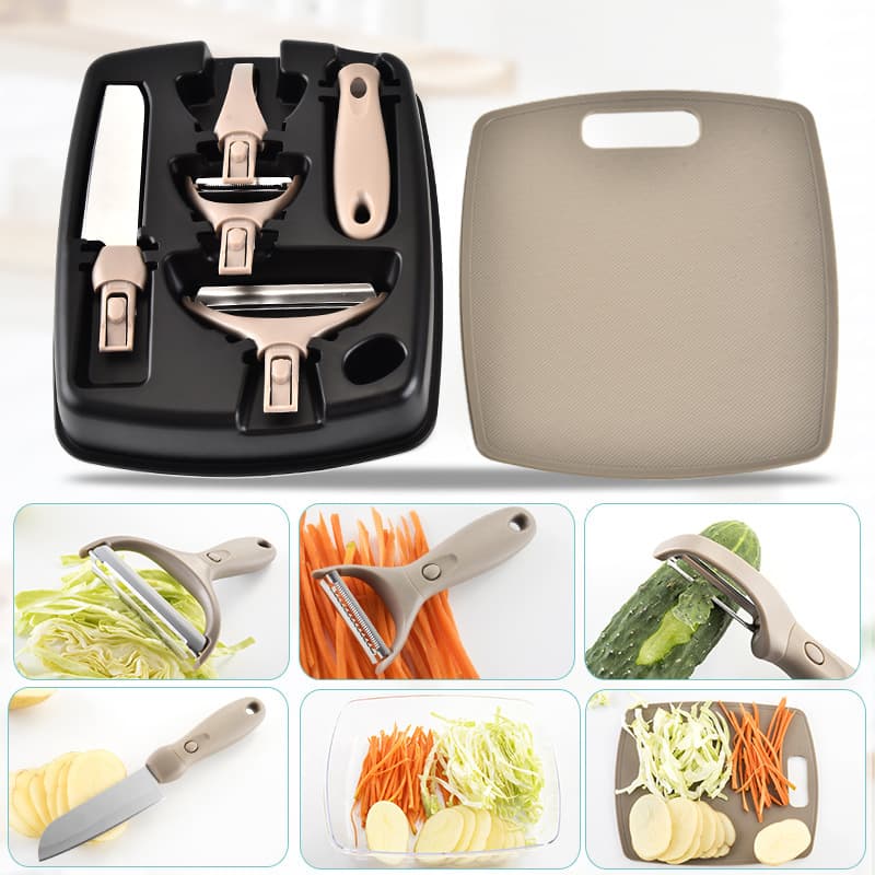 Set de Cuchillos y Herramientas de Cocina 3 Piezas