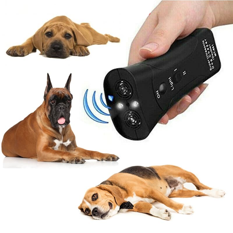 Dispositivo Antiladridos 3 en 1 con LED para Adiestramiento Canino