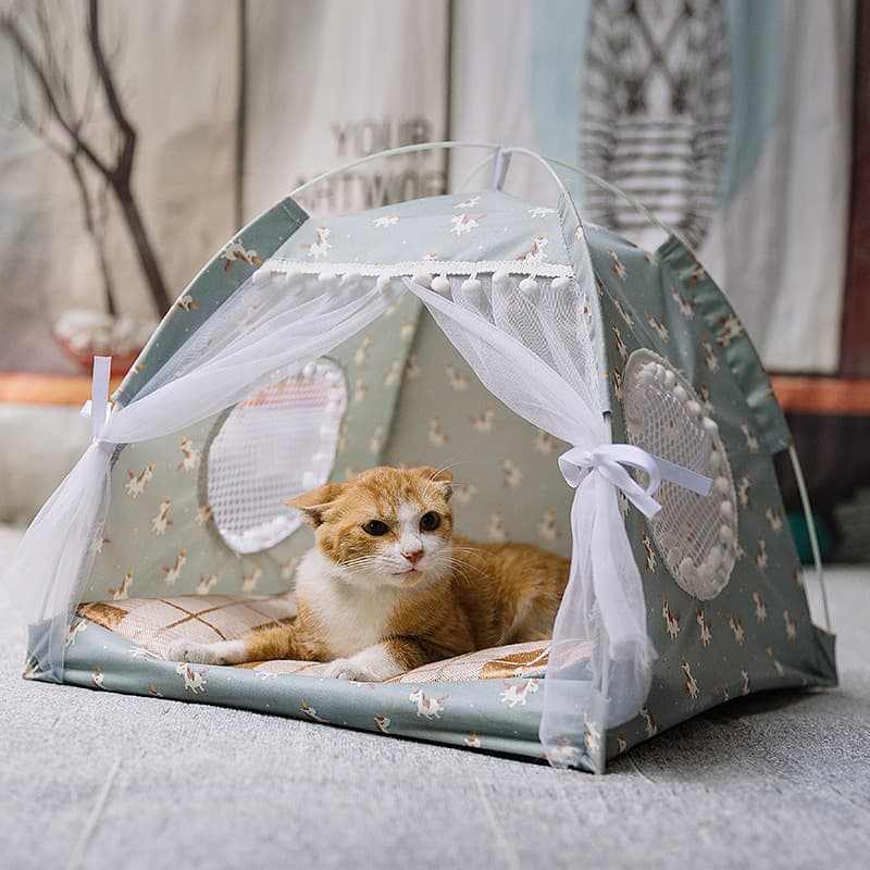 Cama semi-cerrada para mascotas