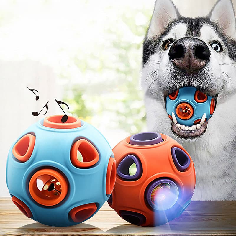 Pelota Luminosa para Perros con Sonido