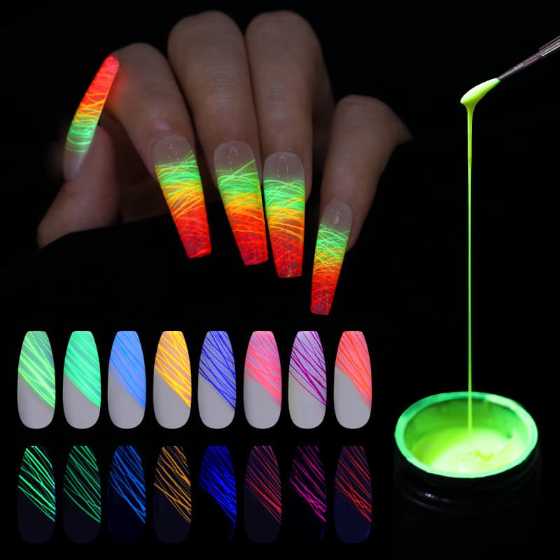 Gel de Uñas Spider Nail Art Luminoso UV