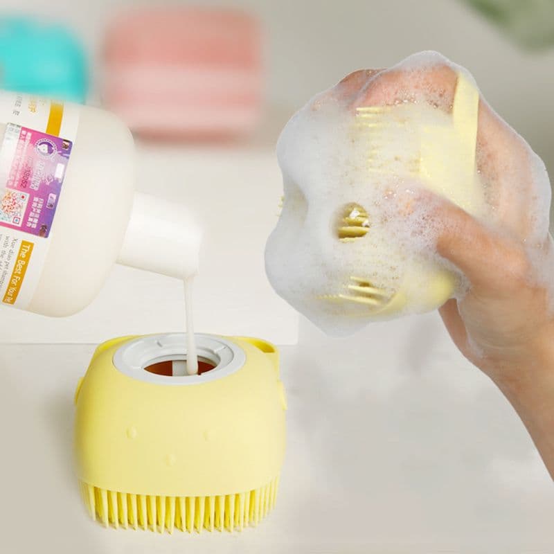 Cepillo de Baño Masticador Silicona Suave para Perros y Gatos