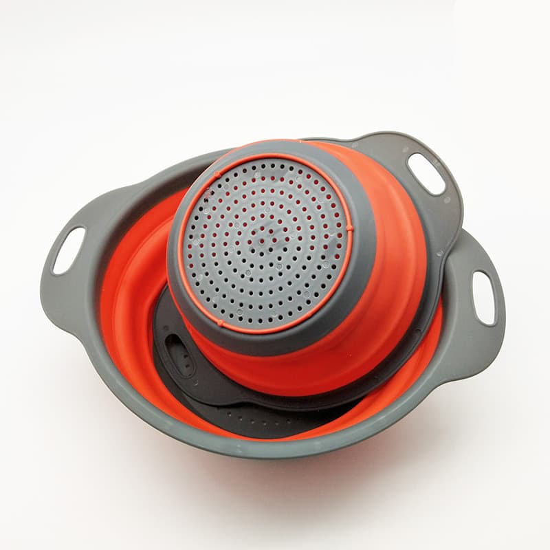 Coladera Plegable de Silicona para Frutas y Verduras