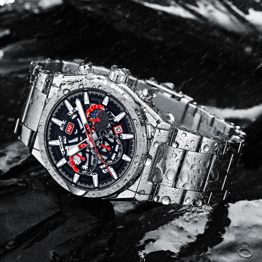 Reloj de pulsera cuarzo para hombre elegante