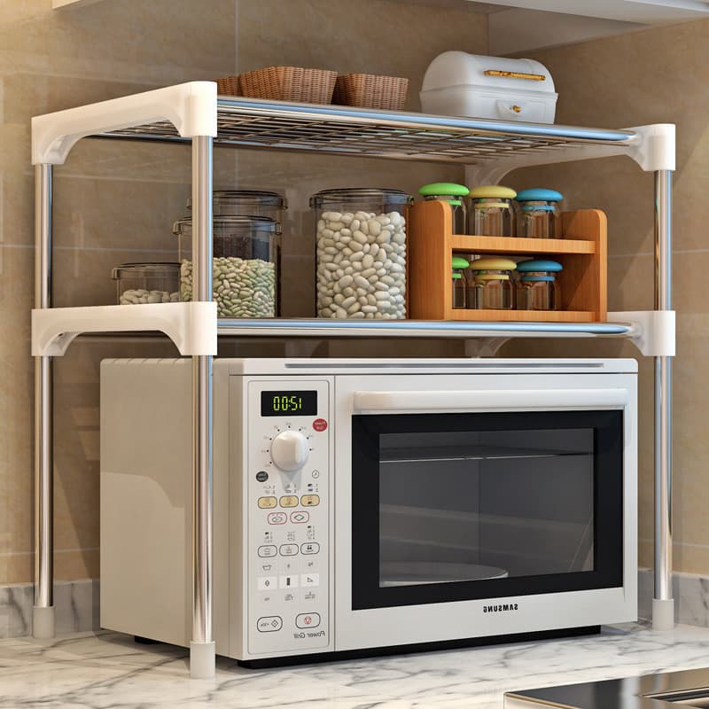 Estantería Organizadora Multiusos con Soporte para Microondas