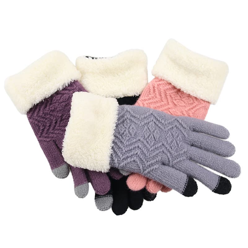 Guantes de punto invierno