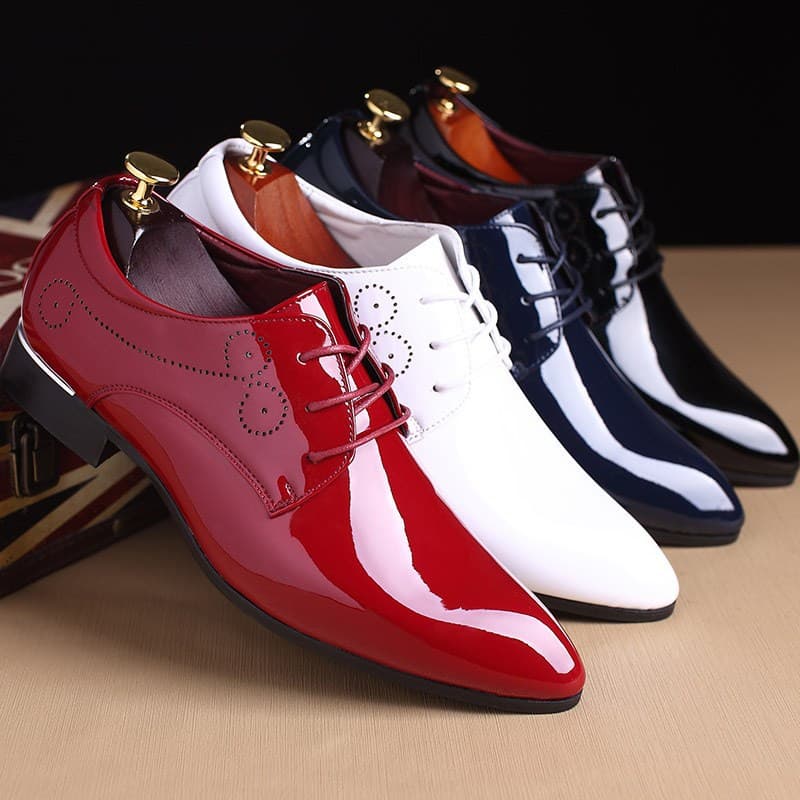 Zapatos de Cuero para Hombre - Business Casual Slip-on Negro