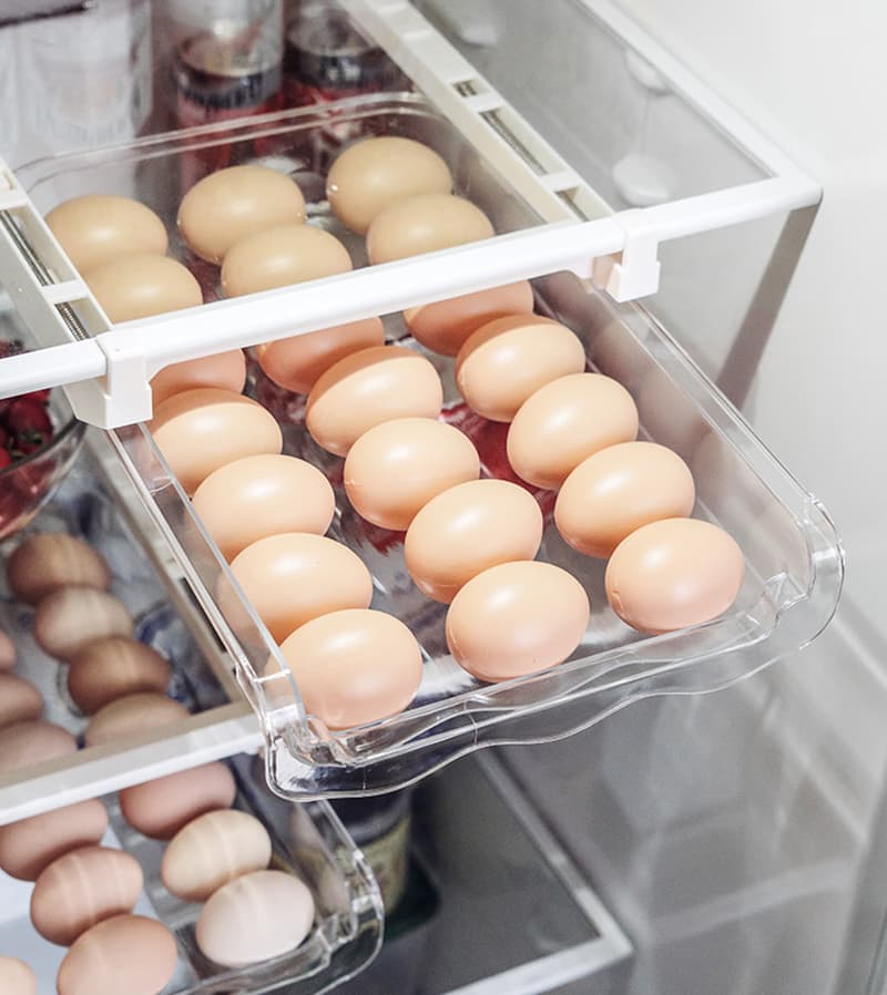 Organizador Ajustable para Frigorífico con Cajón Extraíble