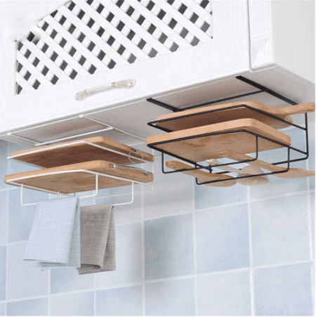 Soporte Doble para Toallas y Tabla de Cortar Cocina