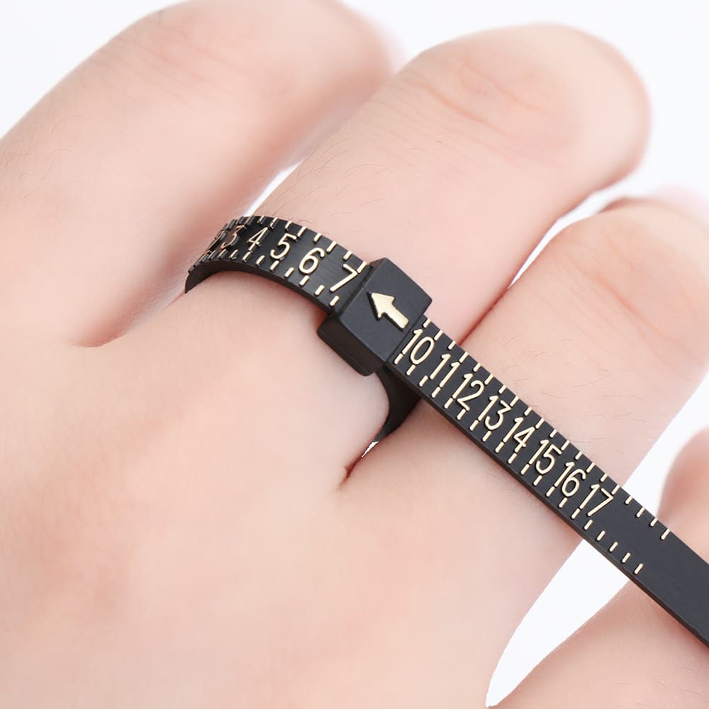 Medidor de Talla de Anillos con Cinta Métrica