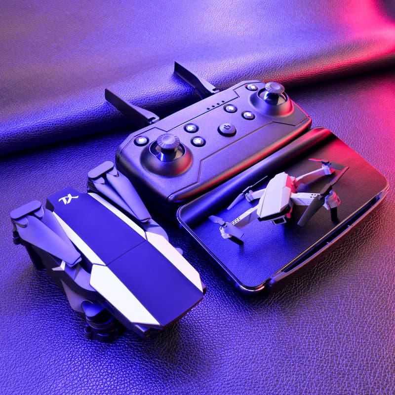 Dron Plegable con Cámara Dual 4K y Control Remoto