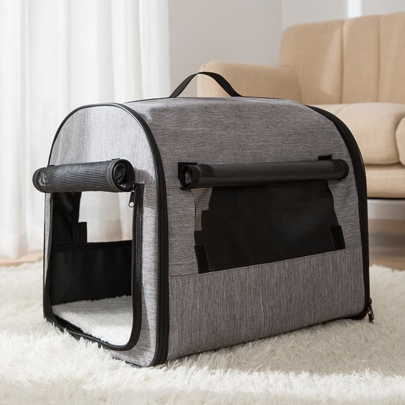 Caseta Portátil Cilíndrica para Perros Lavable