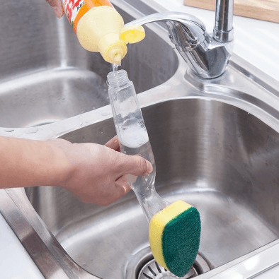 Cepillo de Limpieza Antiadherente con Inyector de Agua