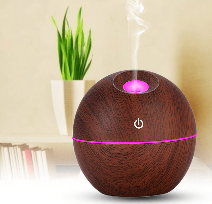 Difusor Ultrasónico Aromaterapia con Humidificador y Luz LED