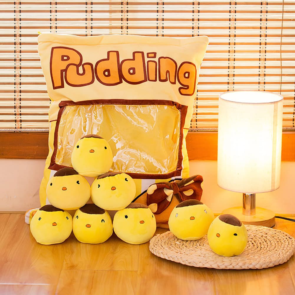 Gran bolsa de peluches con forma de snacks