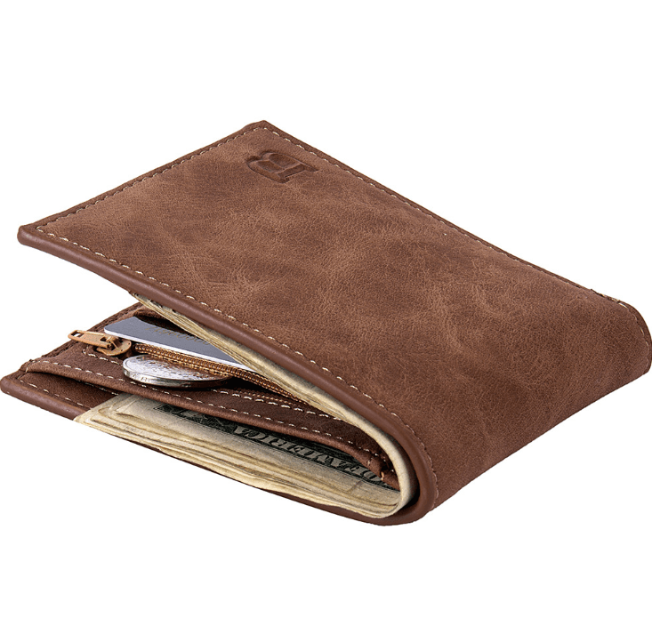 Cartera Hombre con Monedero y Cremallera