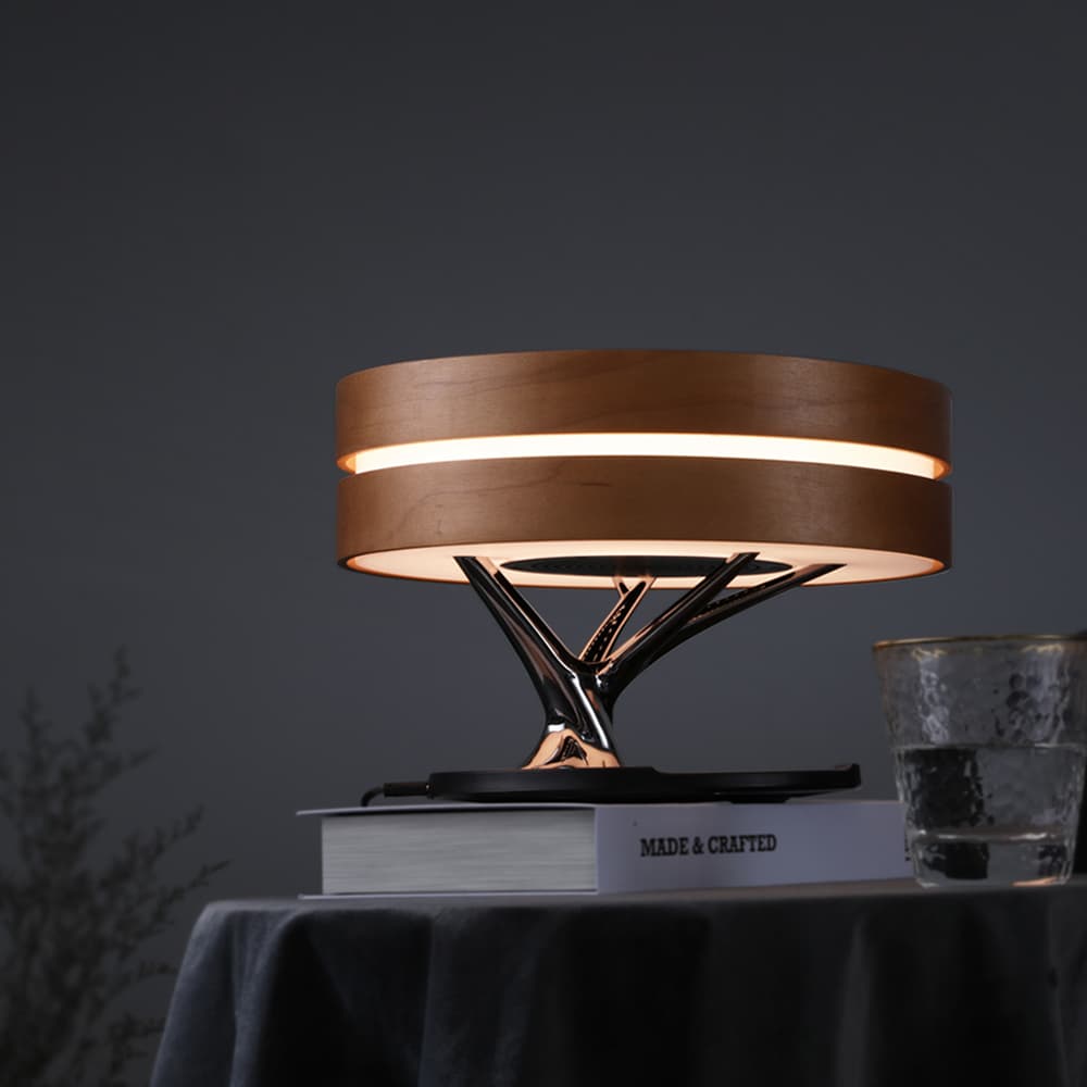 Lámpara LED Inteligente Bluetooth con Cargador Inalámbrico