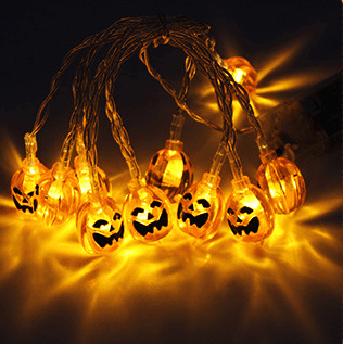 Guirnalda de Luces LED Calabaza Halloween