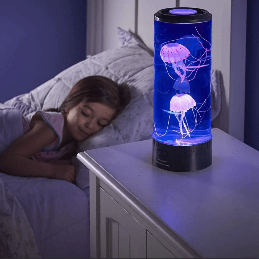 Lámpara Acuario de Medusas LED con luz nocturna USB