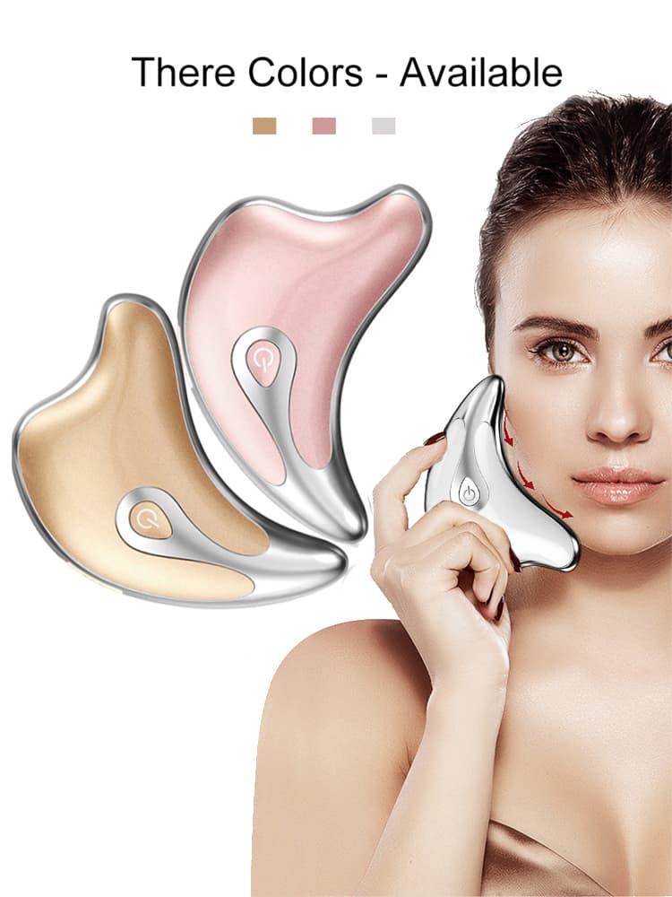 Masajeador Facial Gua Sha con LED y Microcorriente