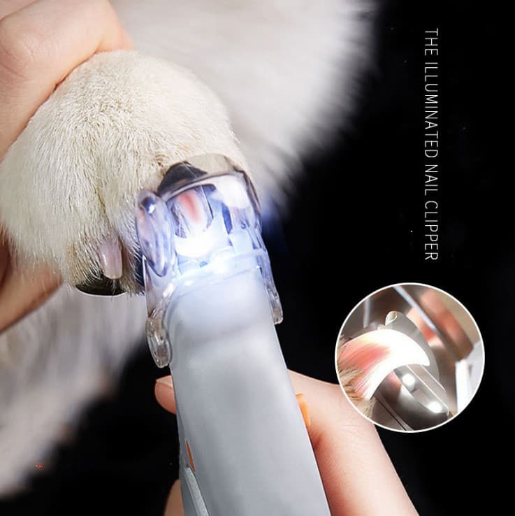 Cortaúñas LED para mascotas con luz