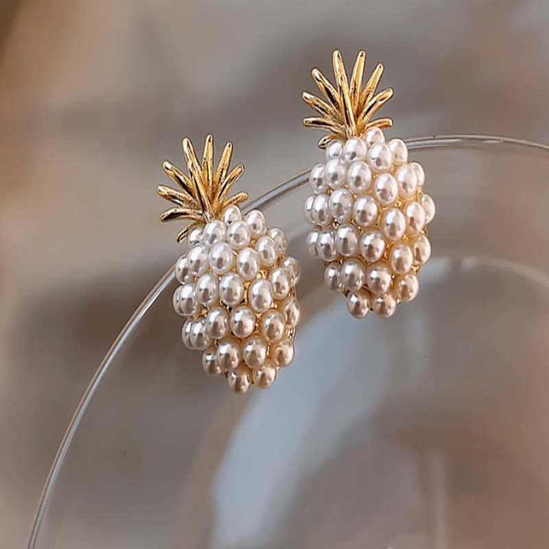 Pendientes de Perla Piña y Estrella de Mar