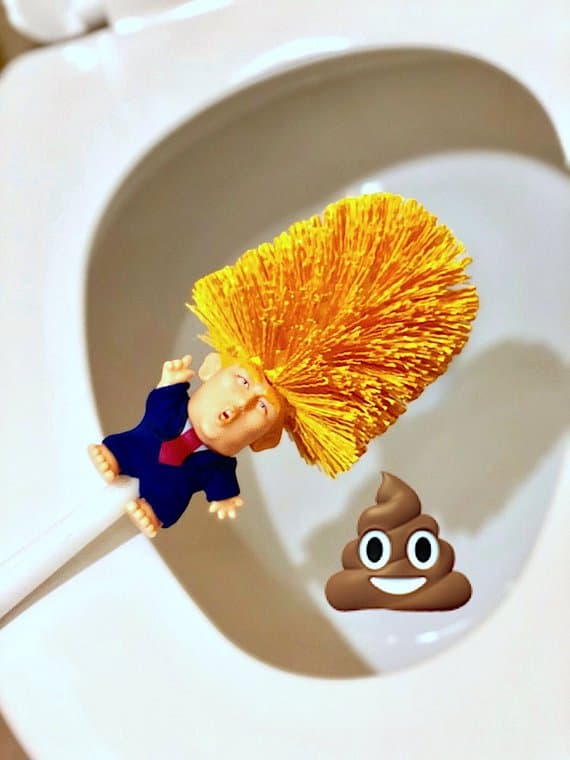 Cepillo de Inodoro Donald Trump Divertido