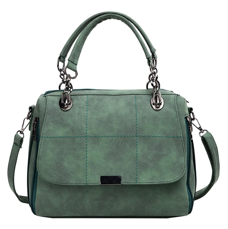 Bolso de Hombro Mujer PU Matcha Verde Gran Capacidad