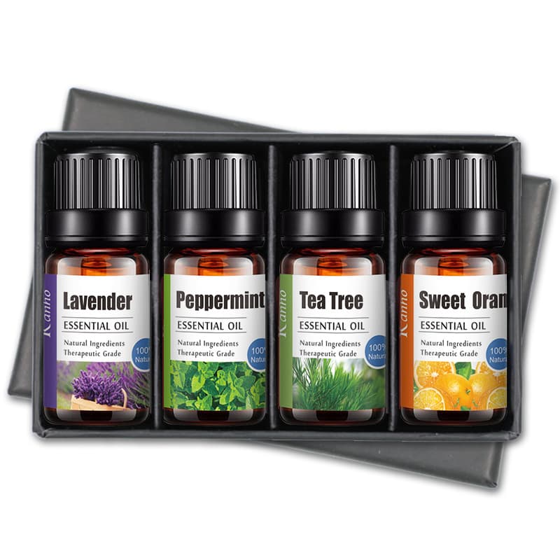 Set 4 Aceites Esenciales para Masaje