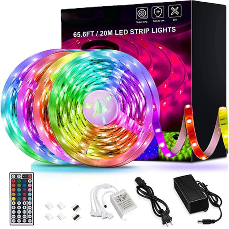Tira LED RGB 5M 5050 Flexible con Control Remoto