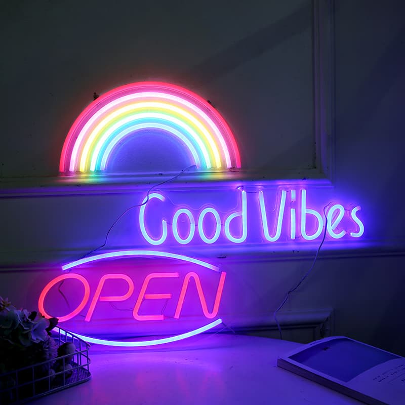 Luz Neon LED con Panel Acrílico para Decoración