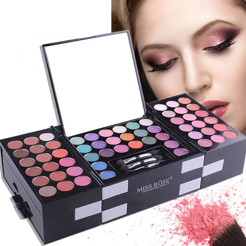 MISS ROSE Paleta 144 Colores - Sombra, Rubor y Cejas
