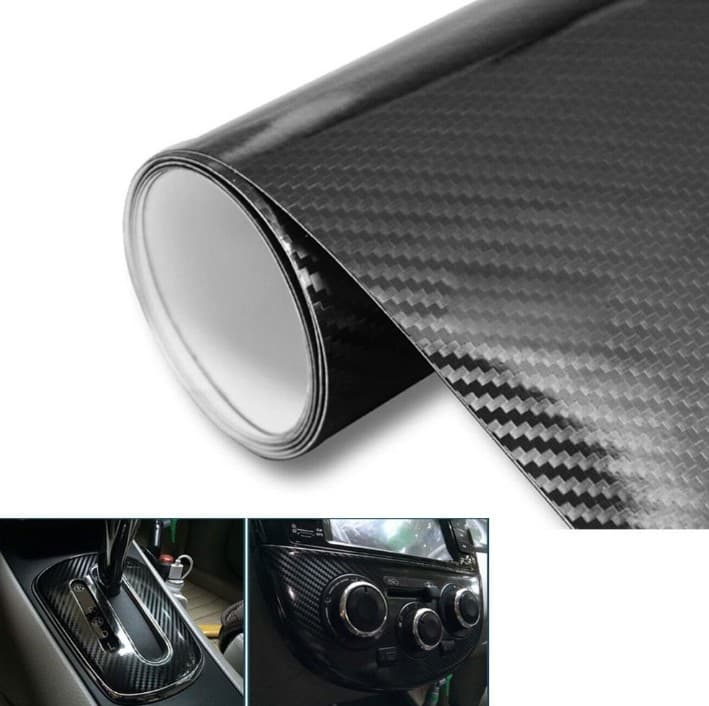 Vinilo Carbono 5D Negro Brillo - Envoltura Tuning Coche