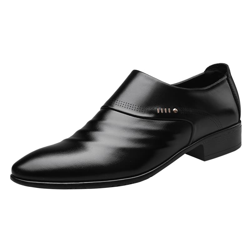 Zapatos de cuero casual puntiagudos para hombre