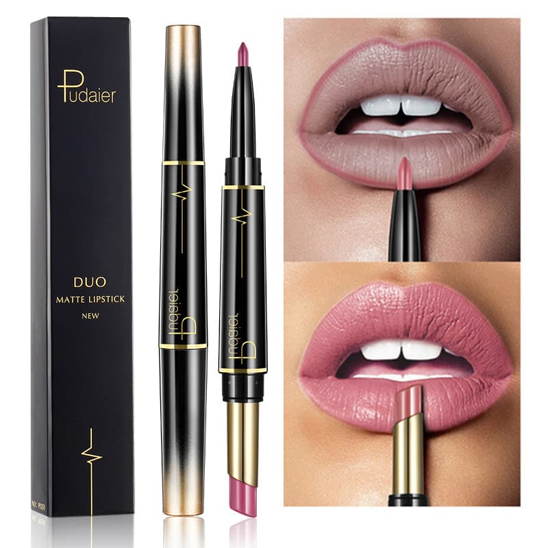 Lápiz Labial Doble - Pintalabios y Perfilador