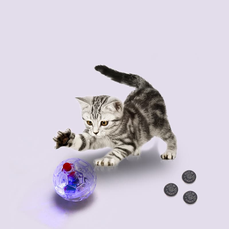 Pelota Interactiva Luminosa para Gatos y Perros